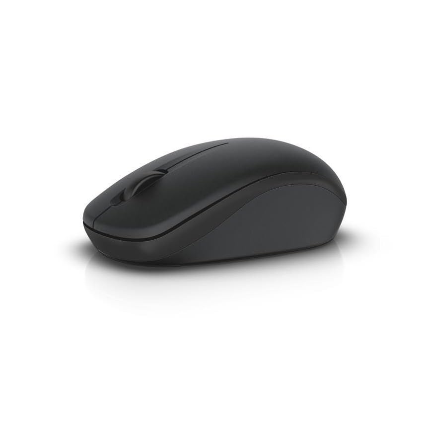 Dell WM126 Wireless Mouse, 1000DPI, 2.4 Ghz with USB Nano Receiver, Optical Tracking, 12-Months Battery Life, Plug and Play, Ambidextrous, Connect Up To 6 Compatible Devices With One Receiver - Black