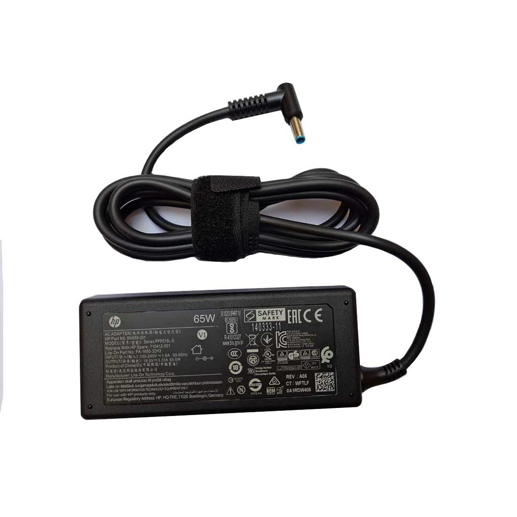 HP 65W AC Charger Adapter 4.5mm Without Power Cable for HP Pavilion Black