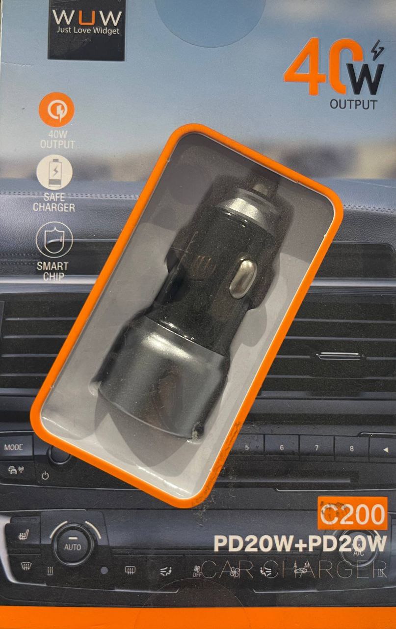 PD20W+PD20W CAR CHARGER 40W