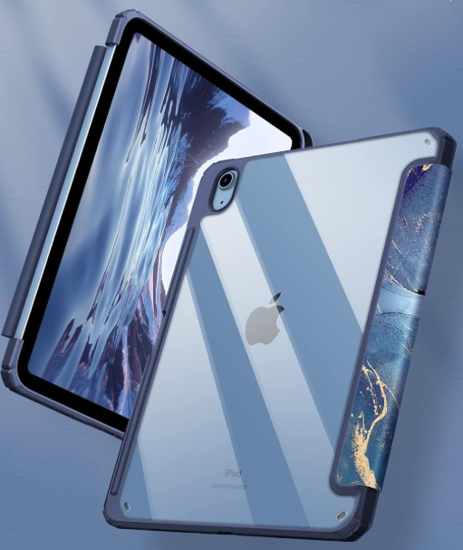 MOCA iPad (A16) 11th Generation 11 Inch 2025 10th Generation Case 2022, iPad 10.9 Inch Case with Clear Transparent Back and TPU Shockproof Frame Cover (Ocean)