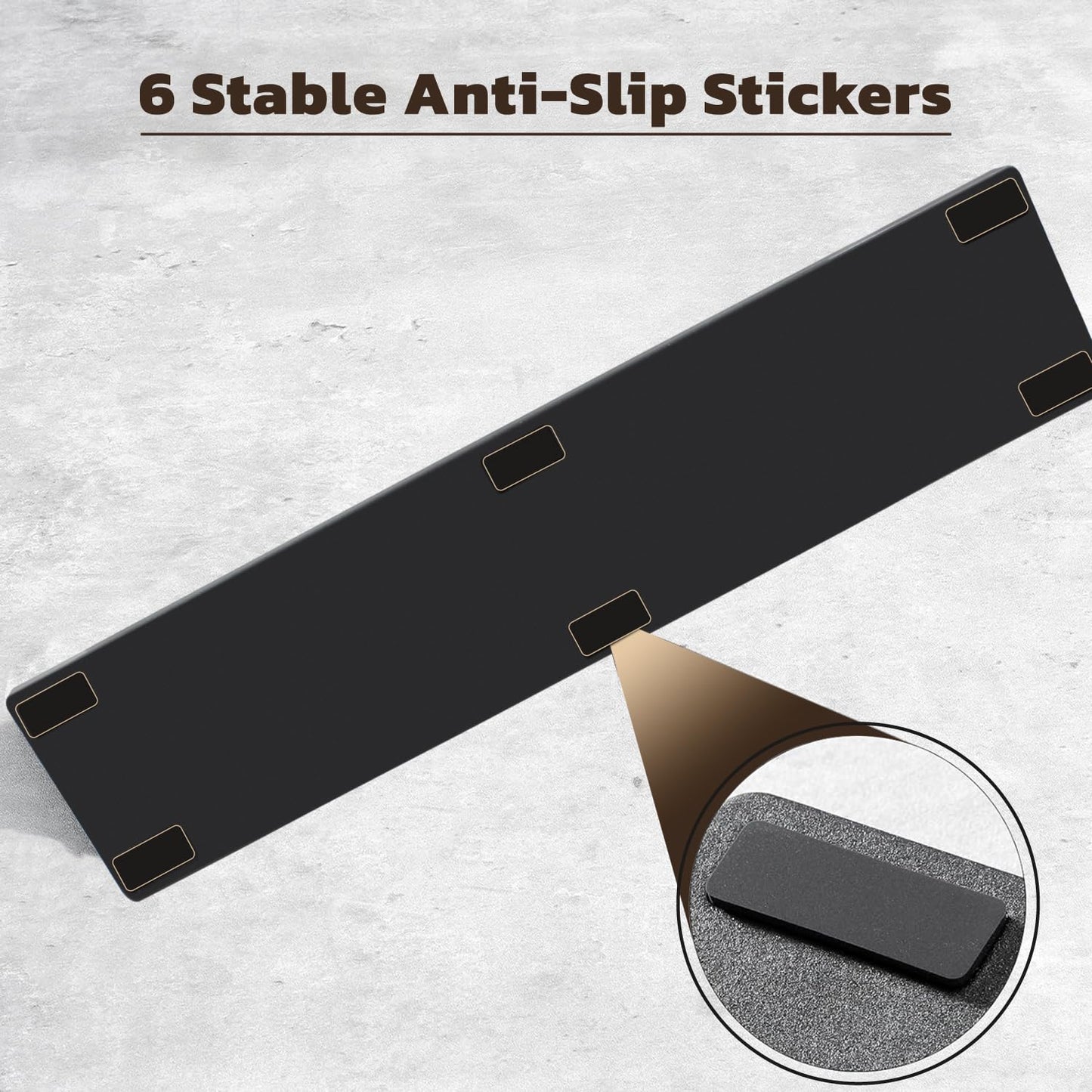 Ant Esports Mini Keyboard Wrist Rest Pad -14.3"- Memory Foam Palm Rest with Non-Slip Footpad - Ergonomic Design Wrist Support - Desk Keyboard Accessory Gaming Gear-Mini Size Black