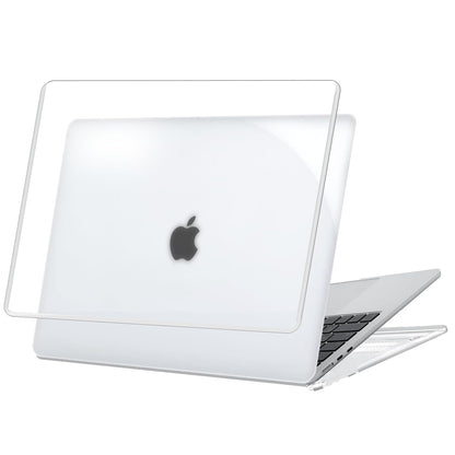 Dyazo Laptop Case Compatible for 2022|2023|2024|2025 MacBook Air 13.6 inch Release M4 A3240 M3 A3113 M2 A2681 Models with Touch ID, Plastic Hard Shell Case, Smooth Glossy Finish, Crystal Clear Look
