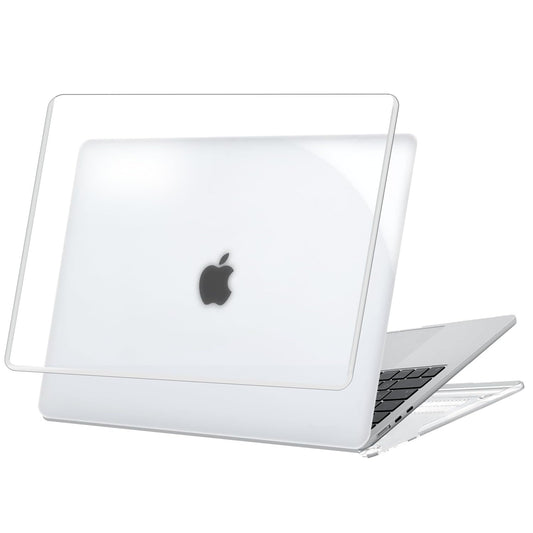 Dyazo Laptop Case Compatible for 2022|2023|2024|2025 MacBook Air 13.6 inch Release M4 A3240 M3 A3113 M2 A2681 Models with Touch ID, Plastic Hard Shell Case, Smooth Glossy Finish, Crystal Clear Look