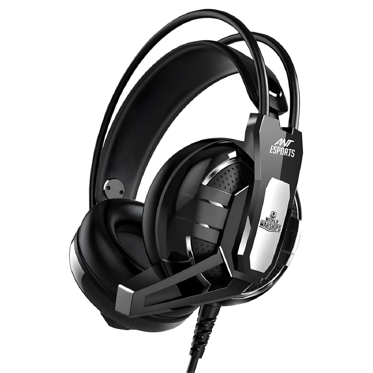 Ant Esports H520W Lightweight Gaming Over Ear Wired Headphones with Mic| 3.5MM Jack |50 MM Drivers | Compatible with PC/ PS4 / Xbox One/Nintendo/Mobile (Black)
