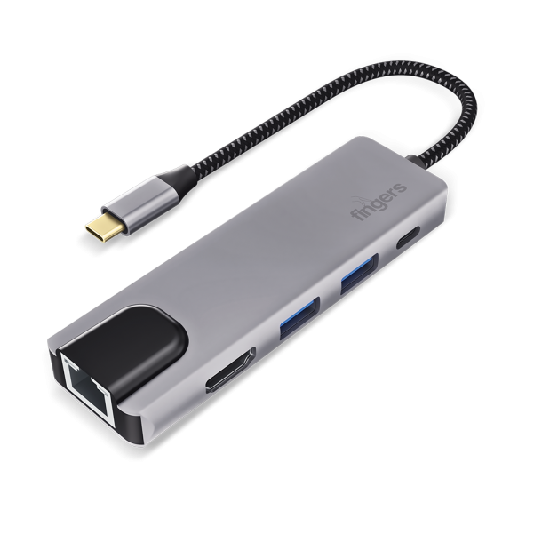 FINGERS UltimoDock 5-in-1 Type-C USB