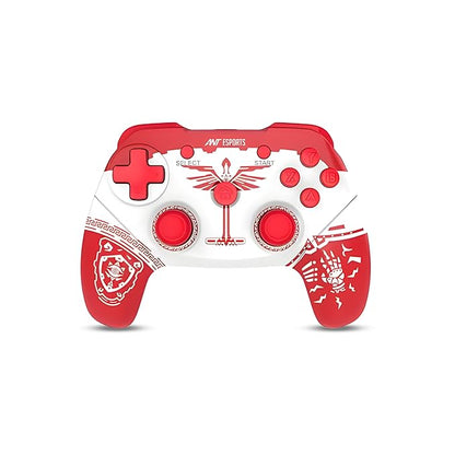 Ant Esports GP300 Pro Fire Fly Wireless Gaming Controller Gamepad for PC 2.4Ghz Connectivity with Dual Vibration Motor Free OTG and USB Connector Full charge 12Hrs Playtime For all Windows Versions
