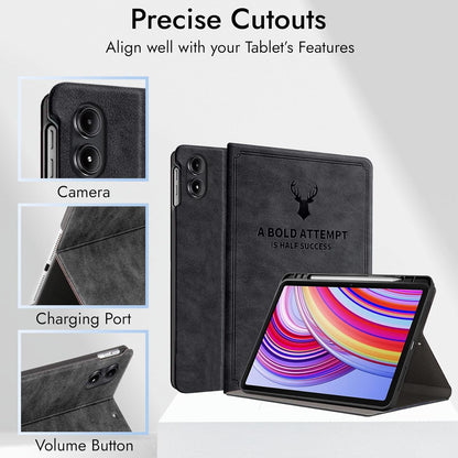 Robustrion Cover for Redmi Pad Pro 12.1 Cover Case, Deer Pattern Flip Cover with Pencil Holder for Redmi Pad Pro 5G Tablet 12.1 inch [ Auto Sleep Wake