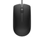 Dell MS116 Wired Optical Mouse - High Precision 1000DPI Sensor, USB Connectivity, Ergonomic Ambidextrous Design, Smooth Scrolling, Ideal for Office & Home Use - Black