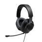 JBL Quantum 100 Wired Over Ear Gaming Headphones with Mic, 40mm Realistic Dynamic Drivers, Detachable Boom Mic, 1kHz Sensitivity, Memory Foam Cushioning, PC/Mobile/PS/Xbox/Nintendo/VR Compatible-Black