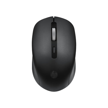 HP S1000 Mouse, 1600 DPI, 2.4Ghz Wireless Connection, Symmetrical Design for Smooth Scrolls, Black (7YA12PA)