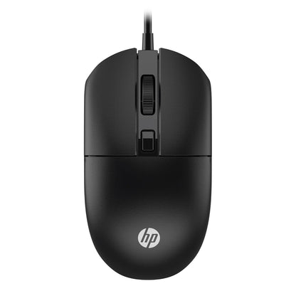 HP M070 Ergonomic Wired Mouse/ 1.5M USB Cable/Optical Engine/Accurate Positioning/ 1600 DPI with Adjustable DPI 1000-1200/3 Year Warranty