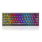 Ant Esports MK1200 Mini Wired Mechanical Gaming Keyboard with RGB Backlit Lighting and 60% Compact Form Factor - Red Switch
