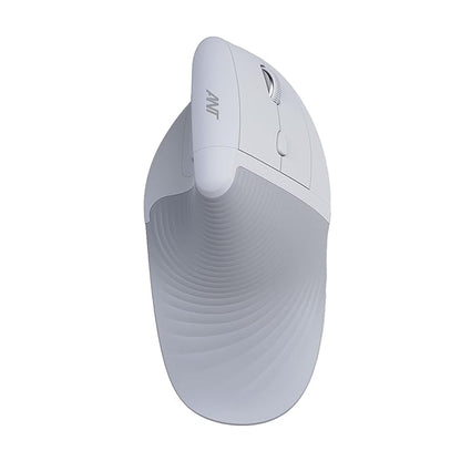 Ant M200 Latest Vertical Wireless Mice, Wireless Ergonomic, Rechargeable,5 Adjustable DPI, Silent 2.4GHz Optical Tunnel, USB Wireless Mouse for Laptop, PC_ White