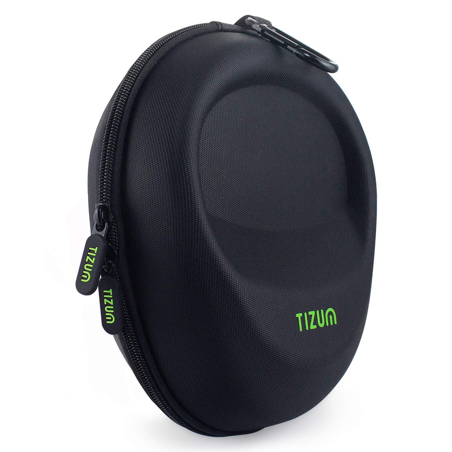 Tizum EVA Material Hard Shell EVA Headphone Carrying Case for Universal Oversized Over-Ear Headset, Shockproof, Water Repellent, Anti-Pressure Portable Protective Pouch, Black