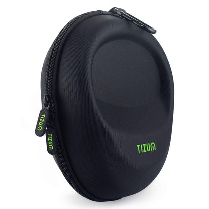 Tizum EVA Material Hard Shell EVA Headphone Carrying Case for Universal Oversized Over-Ear Headset, Shockproof, Water Repellent, Anti-Pressure Portable Protective Pouch, Black