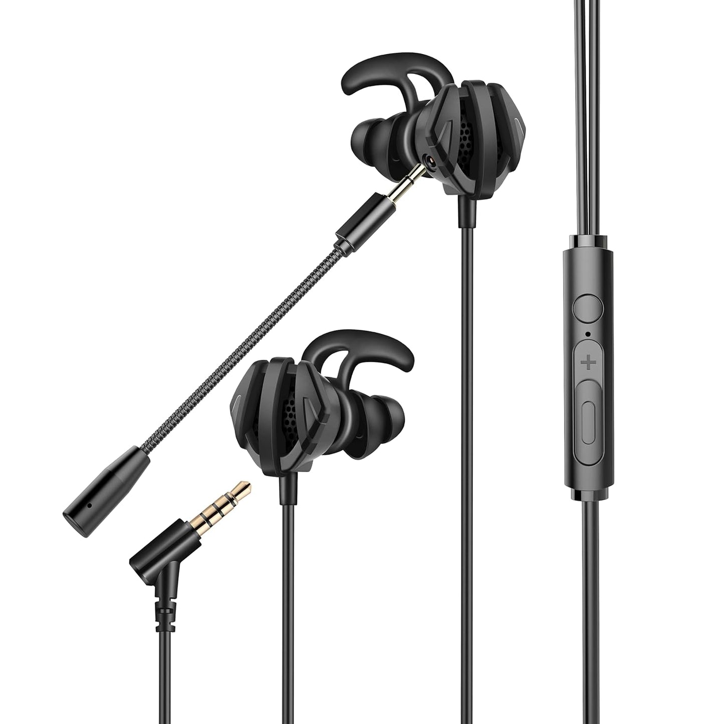 Cosmic Byte CB-EP-05 Wired Gaming in Ear Earphone with Microphone Detachable for PC, PS4, Mobiles, Tablets (Black)