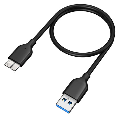 Sounce USB 3.0 A to Micro B SuperSpeed Data Cable – Short High-Speed Cable for External Hard Drives, HDD, SSD, and Other USB 3.0 Devices – Fast Data Transfer & Stable Connection (Short Length)