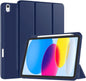 Robustrion Cover for iPad 11th Generation (A16) / 10th Gen Cover Case with [Auto Sleep Wake] [Right Side Pencil Holder] [Soft Back] (2022/2025), Case for iPad 11th 11"/ 10th 10.9" - Navy