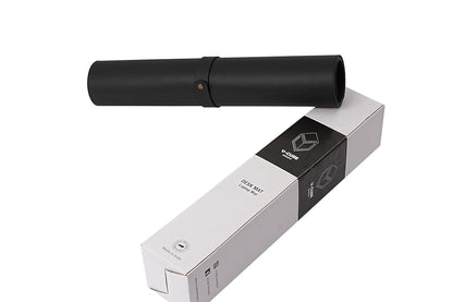 Premium Vegan Leather Desk Mat 90X45cm 2.4mm Thick&Padded|Laptop Mat/Extended Mouse Pad/Stitched, Reversible, Sturdy Deskspread | High Tear/Peel Strength|Anti-Slip,Splash-Proof| Black