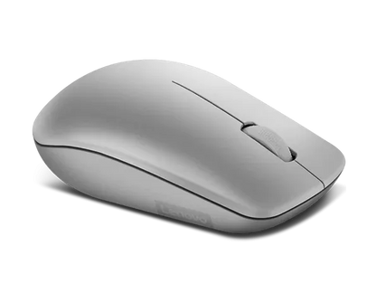 Lenovo 530 Wireless Mouse (Platinum Grey): Ambidextrous, Ergonomic Mouse, Up to 8 Million clicks for Left and Right Buttons, Optical Sensor 1200 DPI, 2.4 GHz Wireless Technology via Nano USB Receiver
