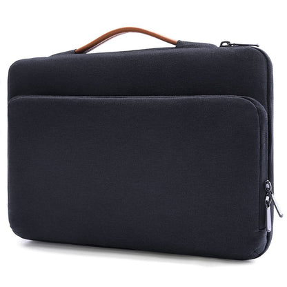 MOCA Waterproof Nylon Exterior with Soft Velvety Interior Sleeve Bag Pouch Carry Case for 13.3"(33.7cm) 13"(33.7cm) Laptops, MacBook (Black) (F4646)