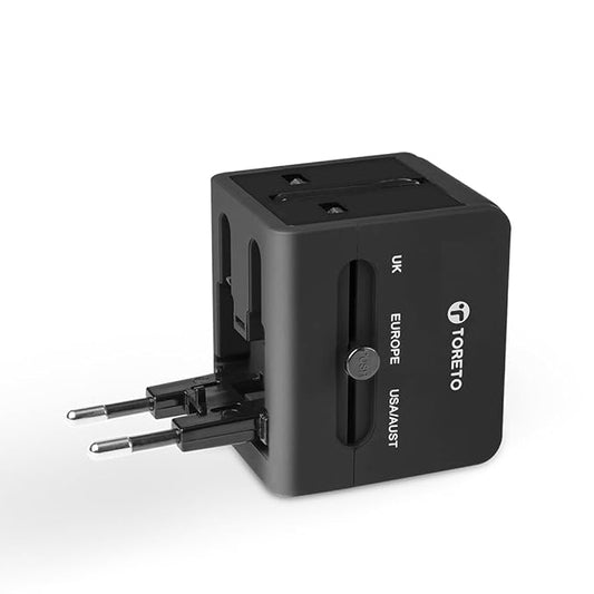 ✈️ Toreto International Travel Adapter with 2 USB