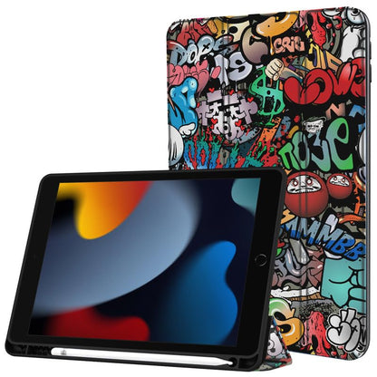 Robustrion Cover for iPad 9th Generation Cover/iPad 8th Generation/iPad 7th Gen Cover Case 10.2 inch with Pencil Holder [Auto Sleep Wake Support] - Hippy
