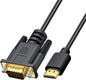 Sounce HDMI to VGA Cable 6FT, Unidirectional HDMI to VGA 6' Video Adapter (Male to Male) Compatible for Raspberry Pi, Roku,Computer, Desktop, Laptop, PC, Monitor, Projector, HDTV and More
