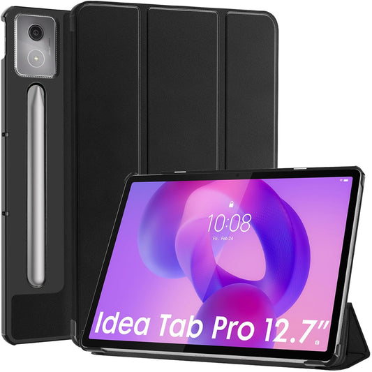 Robustrion Case for Lenovo Idea Tab Pro 12.7 inch Cover Case, Trifold Flip Cover for Lenovo Idea Tab Pro Case 12.7 inch [Auto Sleep Wake Support] - Black