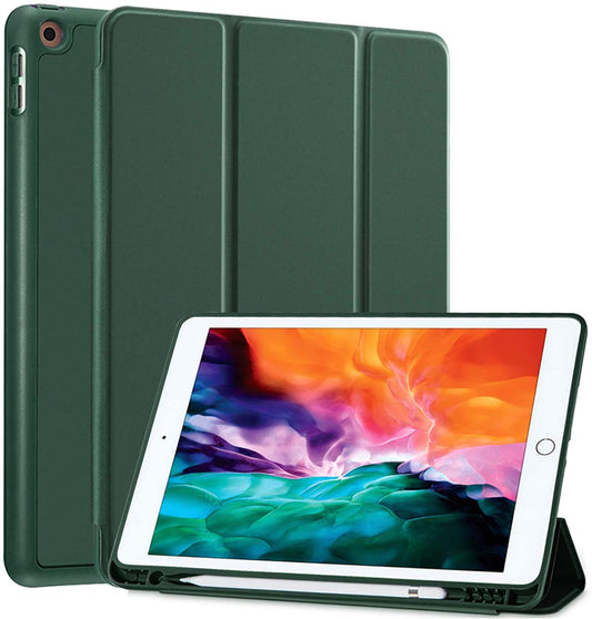 MOCA [Flexible Back] with [Pencil Holder] Smart Case for 10.2 inch iPad 9th 8th 7th Generation 10.2" iPads 2021 2020 2019 Launch A2603 A2604 A2605 A2270 A2428 A2429 A2430 A2197 A2198 A2200 Flip Cover