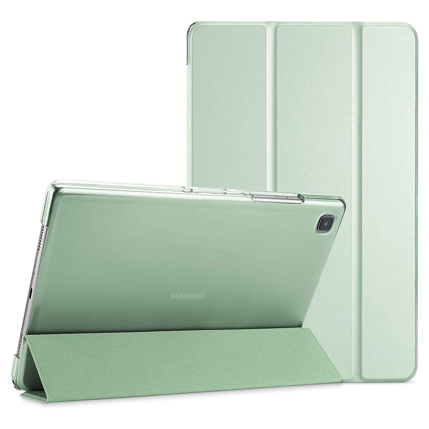 SwooK Galaxy Tab A7 Lite 8.7 Inch 2021 Case Slim Stand Translucent Hard Back Shell Protective Cover for Samsung Galaxy Tab A7 Lite 8.7" 2021 (A7 lite 8.7 Inch, Light Green)