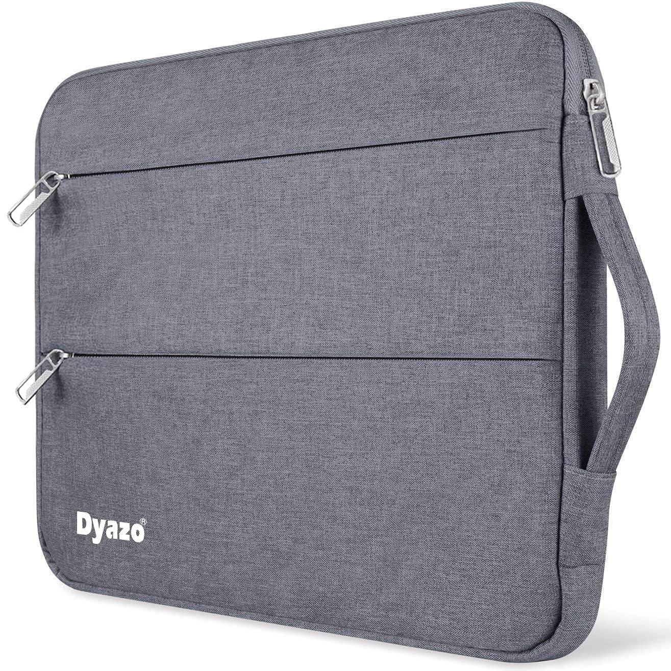 Dyazo 14.1 Inch Laptop Sleeve Case Cover with Handle and Two Front Pocket Compatible for Lenovo, Hp, Dell, Asus Acer & Other Notebooks (Grey)