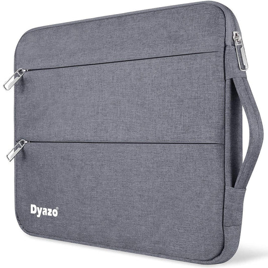 Dyazo 14.1 Inch Laptop Sleeve Case Cover with Handle and Two Front Pocket Compatible for Lenovo, Hp, Dell, Asus Acer & Other Notebooks (Grey)