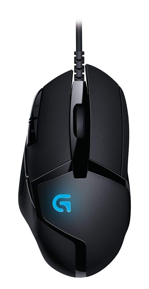 Logitech G402 Hyperion Fury USB Wired Gaming Mouse, 4,000 DPI, Lightweight, 8 Programmable Buttons, Compatible for PC/Mac - Black