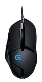 Logitech G402 Hyperion Fury USB Wired Gaming Mouse, 4,000 DPI, Lightweight, 8 Programmable Buttons, Compatible for PC/Mac - Black