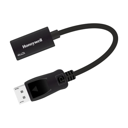 Honeywell Display Port to HDMI Adapter, 4K 3D Resolution with Surround Sound Audio Support, Male-Female Adapter, Compatible with LED Displays, Laptop, Gaming Console, Projector- Black