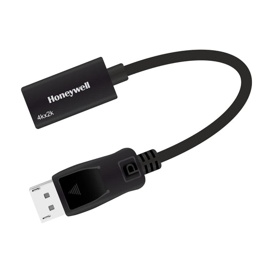 Honeywell Display Port to HDMI Adapter, 4K 3D Resolution with Surround Sound Audio Support, Male-Female Adapter, Compatible with LED Displays, Laptop, Gaming Console, Projector- Black