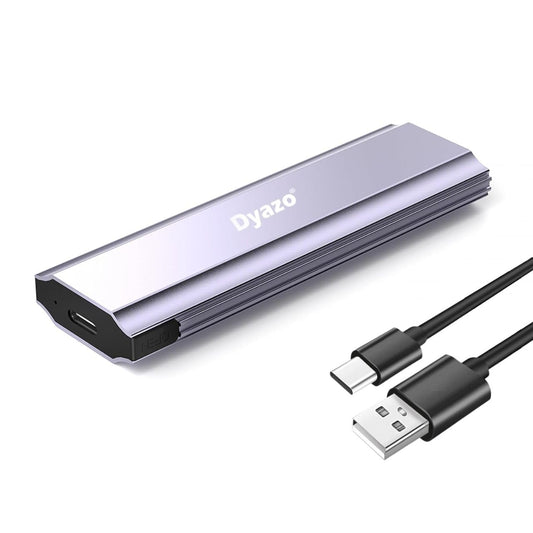 Dyazo NVME M2 SSD Enclosure USB 3.0 Micro B and USB 3.1 Type C Gen1 (up to 10 Gbps) | Supports M.2 NVME SSDs (2280/2260/2242/2230) Supports M & B&M Keys 2230/2242/ 2260 / 2280 SSDs, REALTEK Chipset