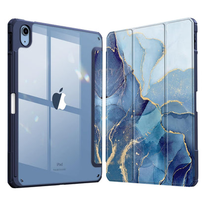 MOCA iPad (A16) 11th Generation 11 Inch 2025 10th Generation Case 2022, iPad 10.9 Inch Case with Clear Transparent Back and TPU Shockproof Frame Cover (Ocean)