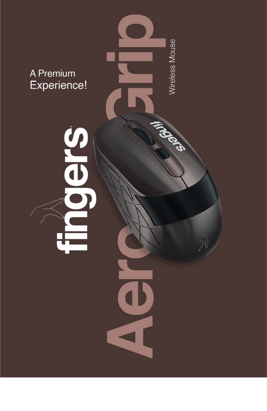 🖱️ FINGERS Aerogrip Wireless Mouse