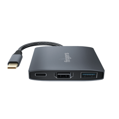 FINGERS TopNotch 3-in-1 Type-C USB Hub