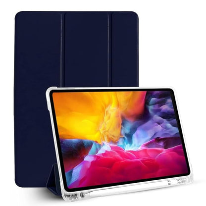 Boxome Tablet Case Cover for Apple iPad Air 10.9 inch (4th|5th Gen) [Auto Sleep/Wake Cover] [Pencil Holder] [Trifold Stand] [Frosted Back] - Blue