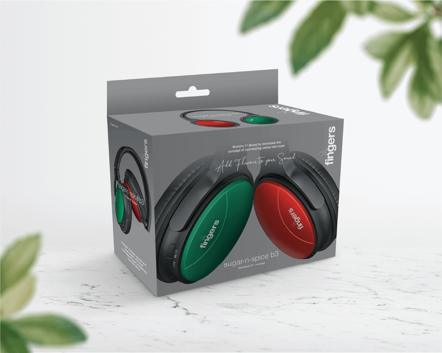 HEADPHONE FINGERS SUGAR-N-SPICE B3