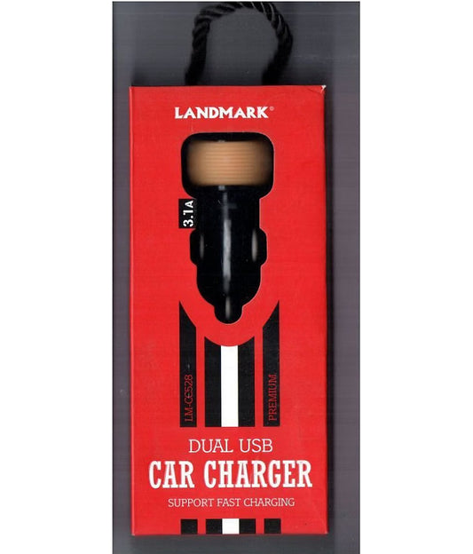 Landmark DUAL USB  Car Charger 3.1 AMP LM-CC528