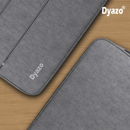 Dyazo 14.1 Inch Laptop Sleeve Case Cover with Handle and Two Front Pocket Compatible for Lenovo, Hp, Dell, Asus Acer & Other Notebooks (Grey)
