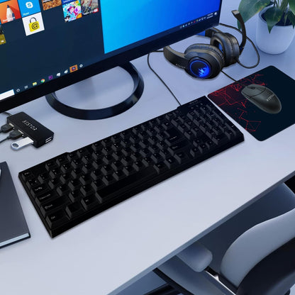 Bestor Set of 3 Combos of USB Wired Keyboard, Wired Mouse & 4 Port USB HUB for PC, Laptop, Computer with Windows