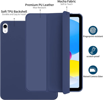 Boxome Tablet Case Cover for Apple iPad Pro 11 inch (2nd,3rd,4th Gen) [Auto Sleep/Wake Cover] [Trifold Stand] - Blue