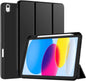 Robustrion Cover for iPad 11th Generation (A16) / 10th Gen Cover Case with [Right Side Pencil Holder] [Auto Sleep Wake] [Soft Back] (2022/2025), Case for iPad 11th 11"/ 10th 10.9" - Black