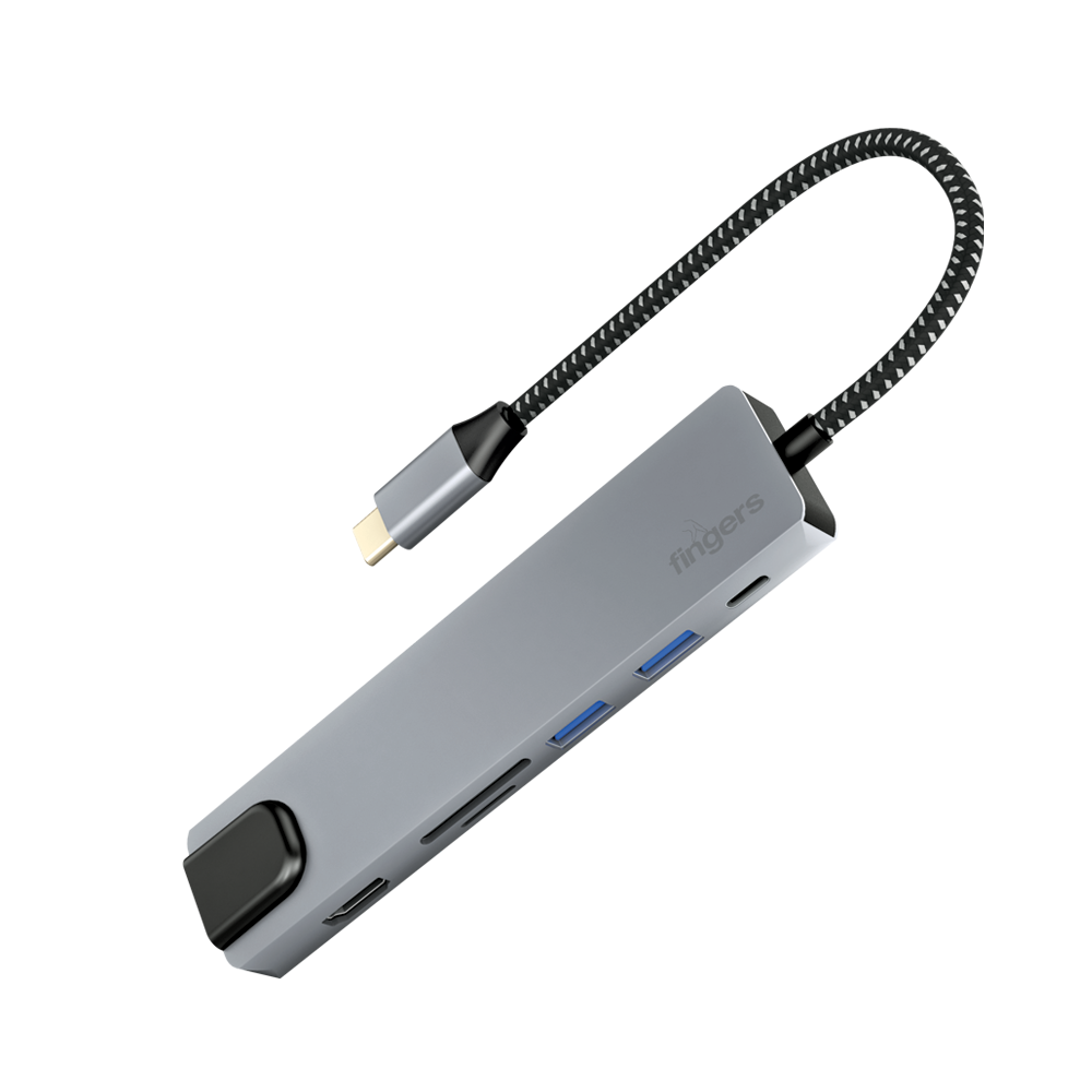 FINGERS Ultimo 7-in-1 Type-C USB Hub