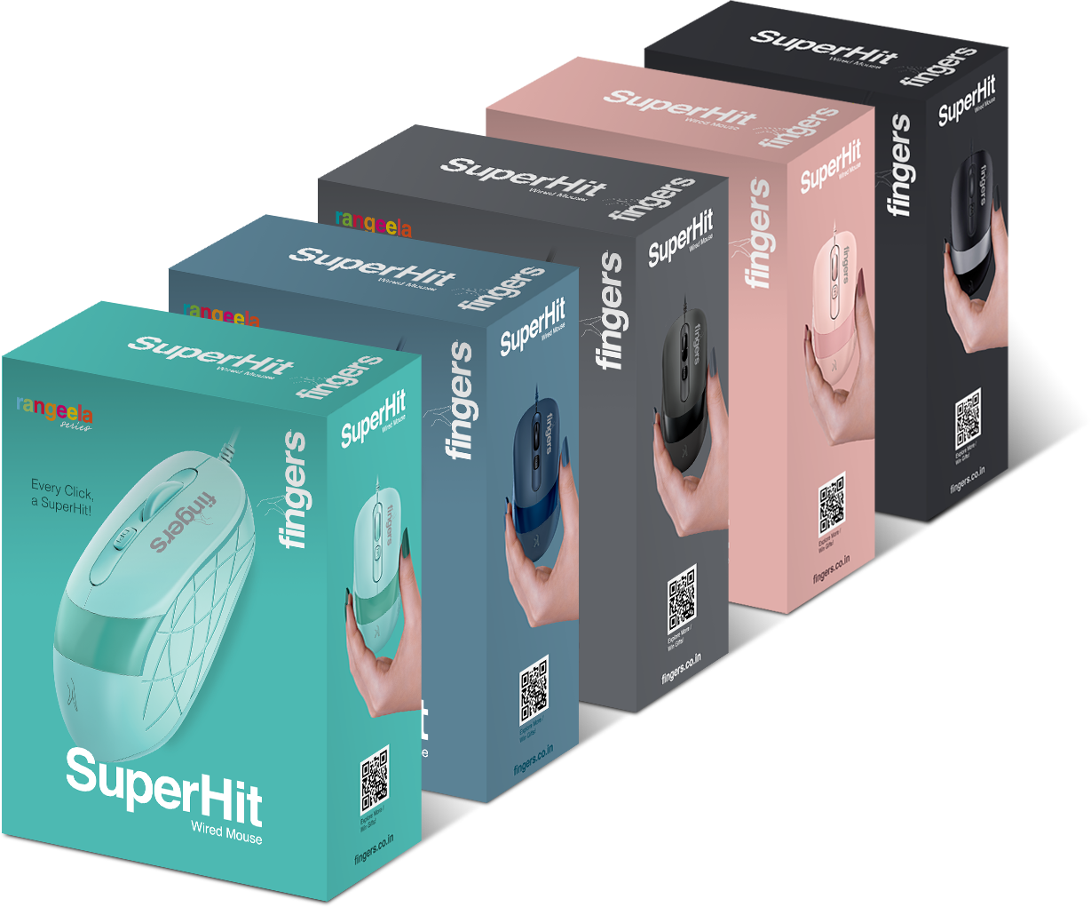 FINGERS SuperHit wired mouse